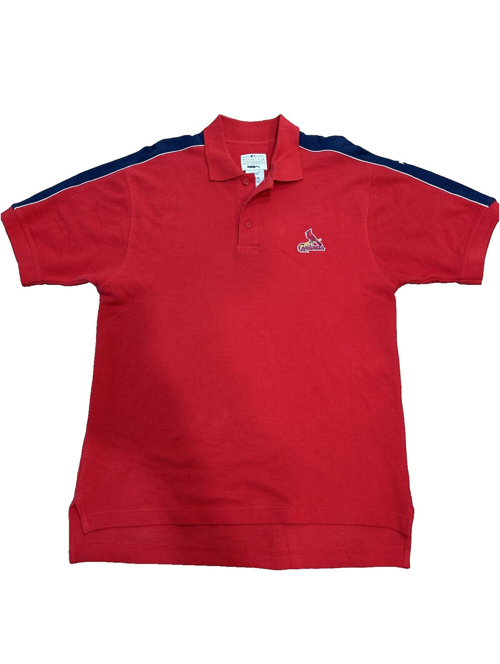 VTG St Louis Cardinals Puma Polo Shirt Red MLB Genuine Merchandise Men's M
